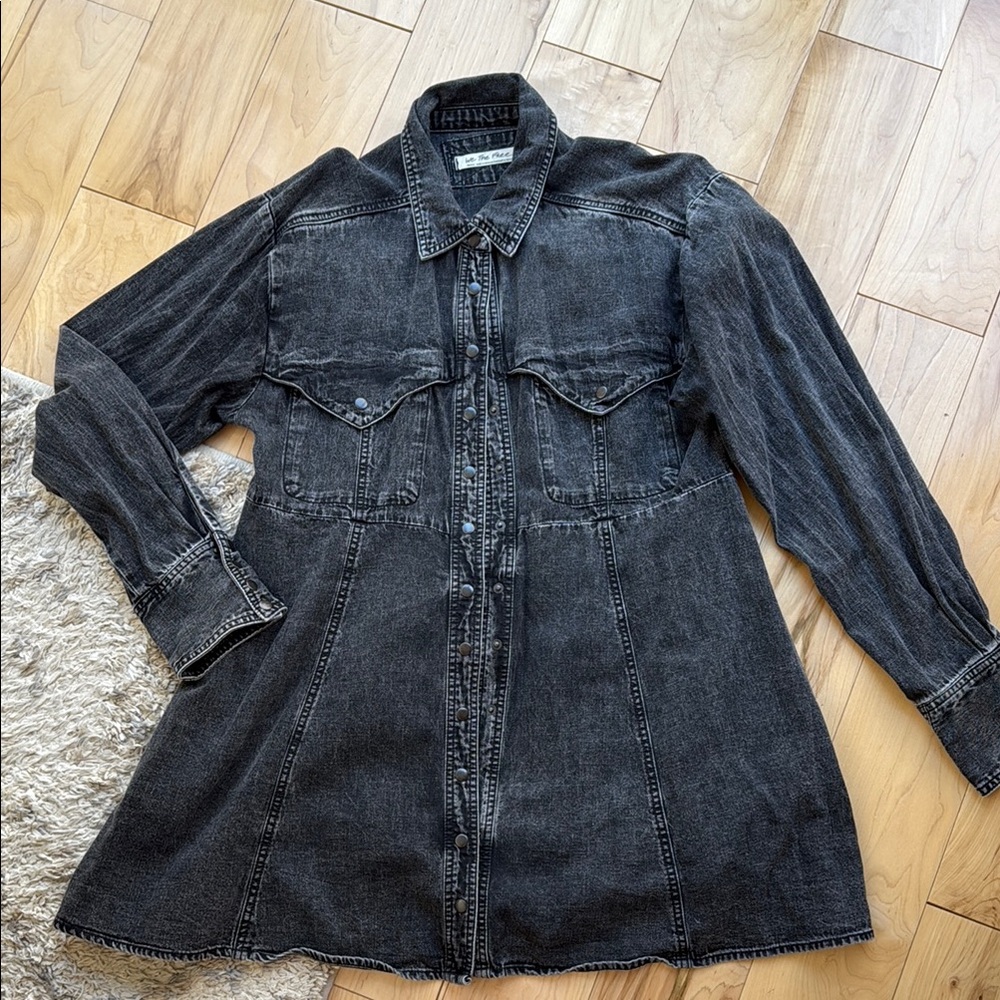 We The Free Gray Tunic Top Classic Style